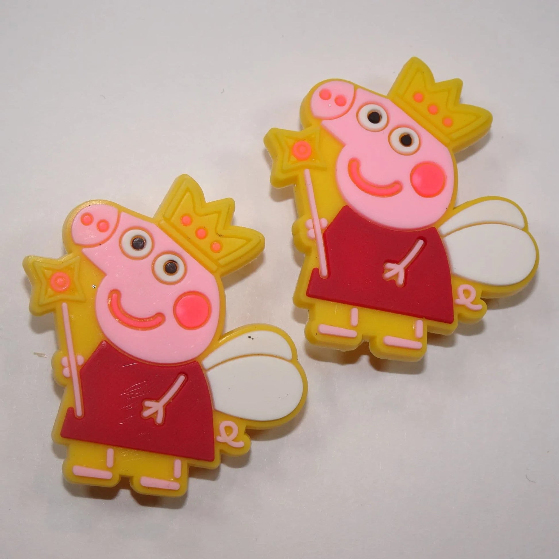 2 Princess Peppa Shoe Charm