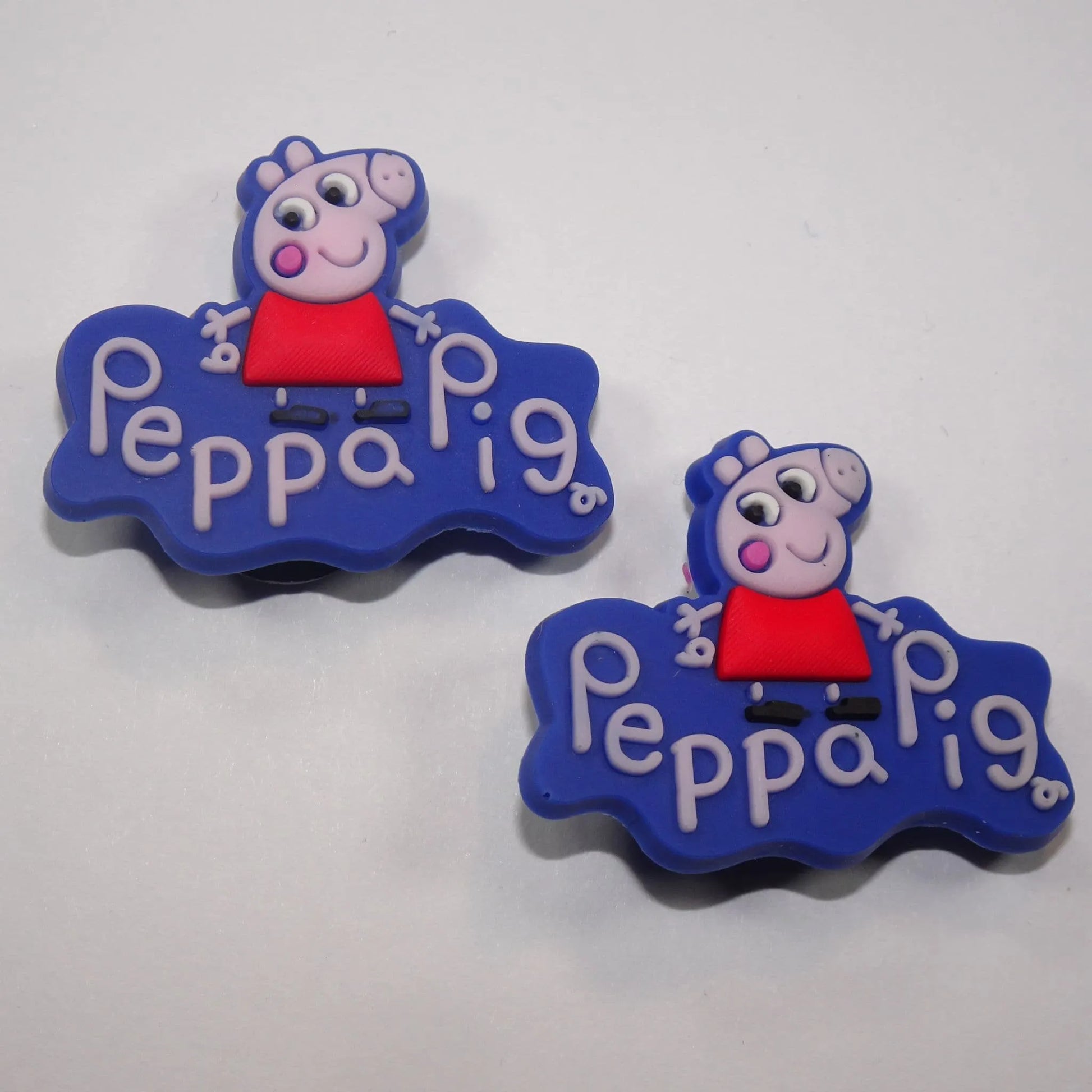 2 Peppa Pig Sign Shoe Charm