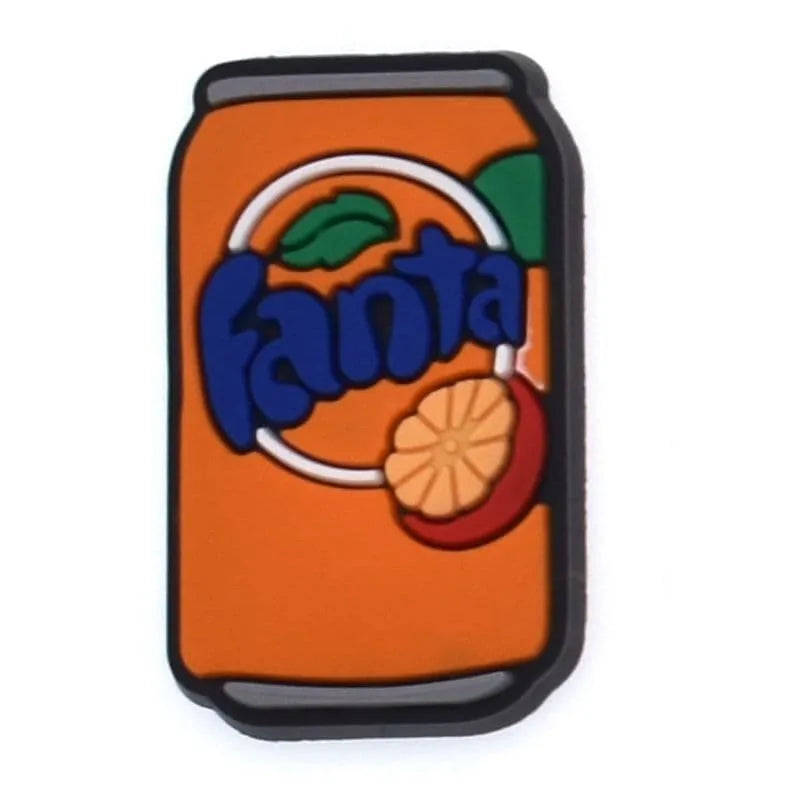 Fanta Orange Soda Can Shoe Charm