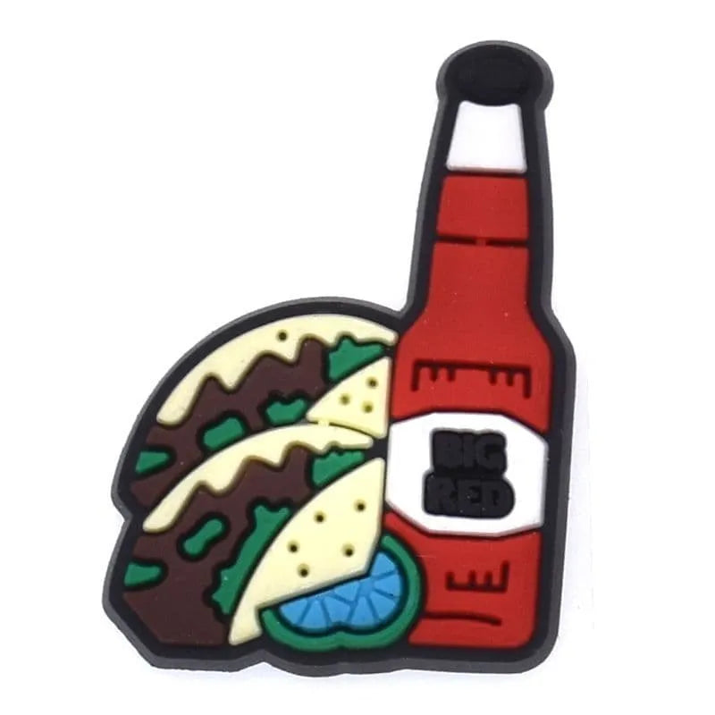 Taco Hot Sauce Shoe Charm