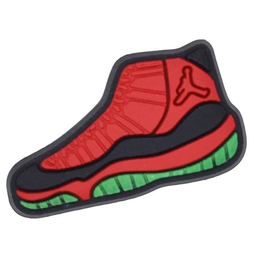 Air Jordan red basketball trainer shoe charm