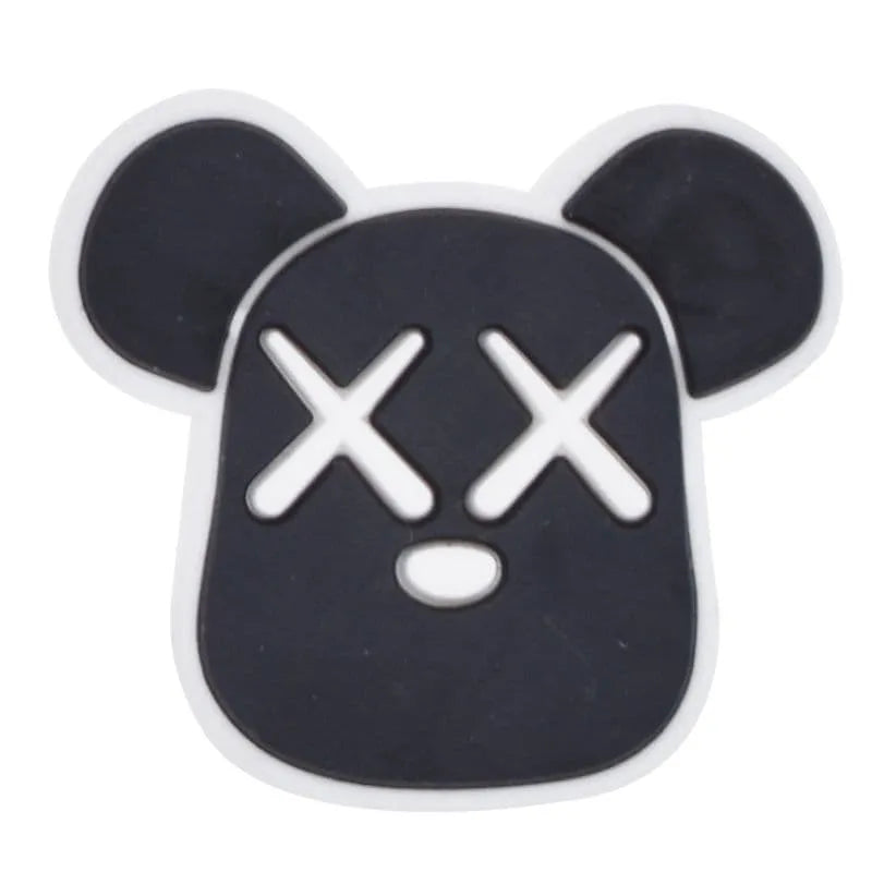 Black Xx Teddy Logo Shoe Charm