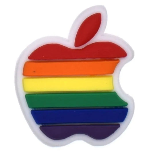 Apple Stylized Logo Shoe Charm