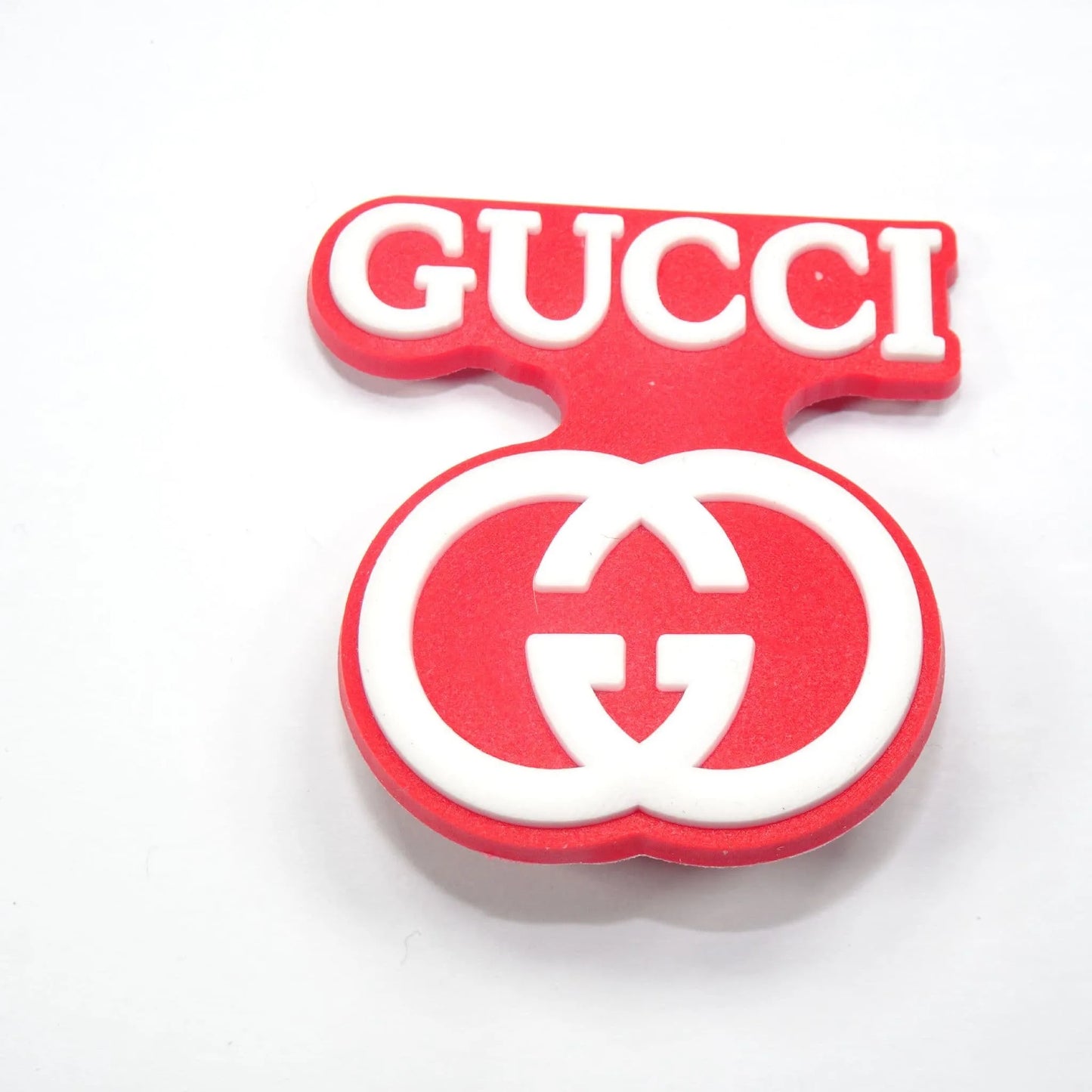 Gucci Stylised Badge Logo Red Shoe Charm