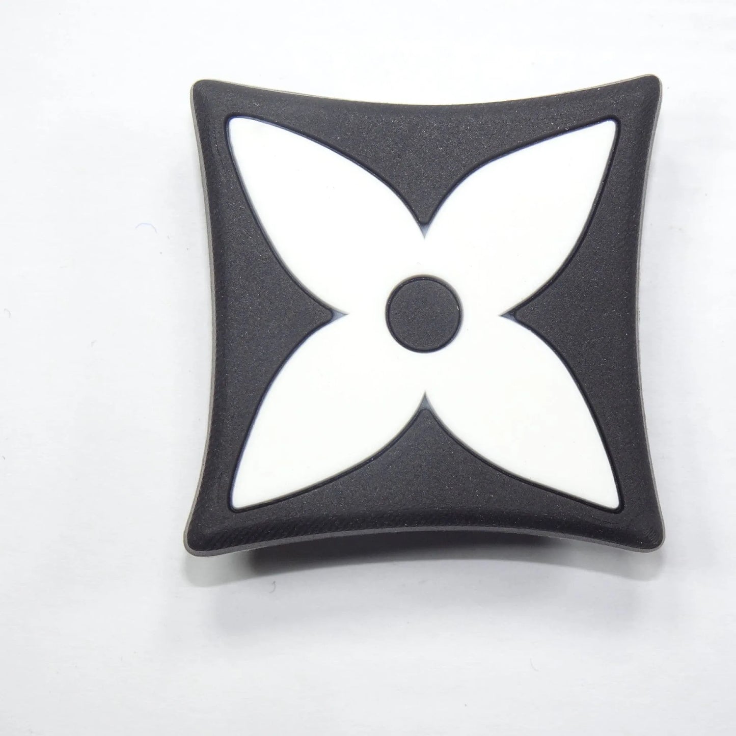 Lv Louis Vuitton French Star Badge Logo White On Black Shoe Charm