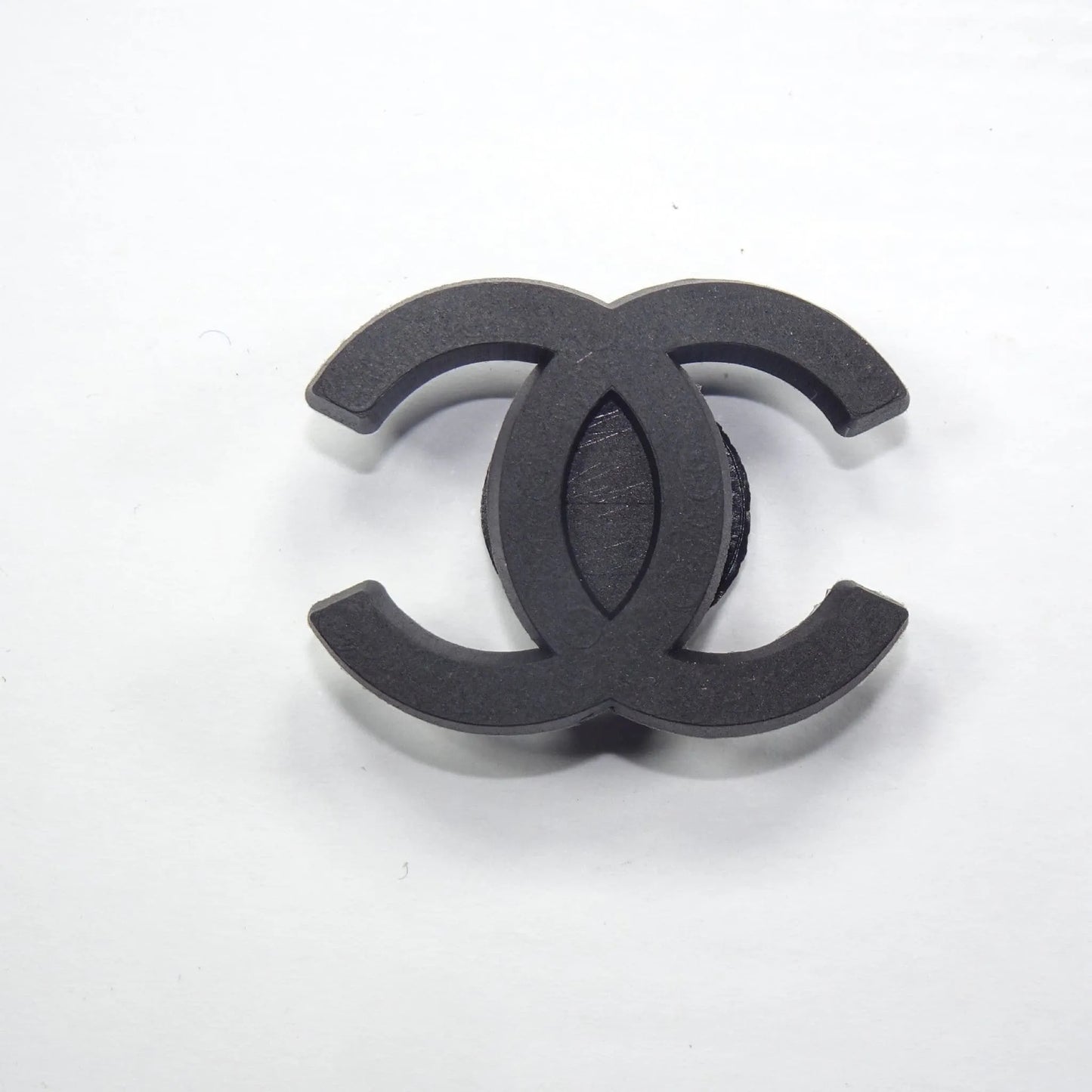 Chanel Double C Stylised Logo Black Shoe Charm