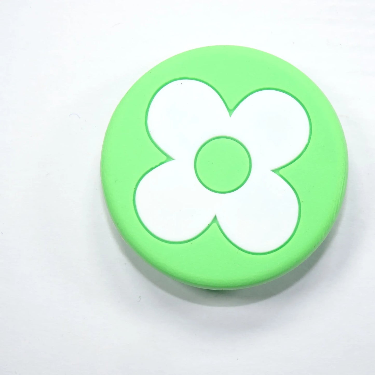 Lv Louis Vuitton Flower Badge Logo White On Green Shoe Charm