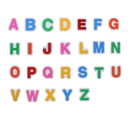 Shoe charm - A-Z CAPITAL LETTERS, Colour's on White