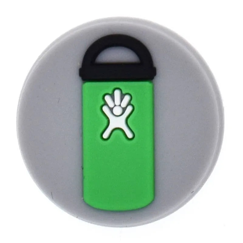 Water Bottle Badge Green Shoe Charm