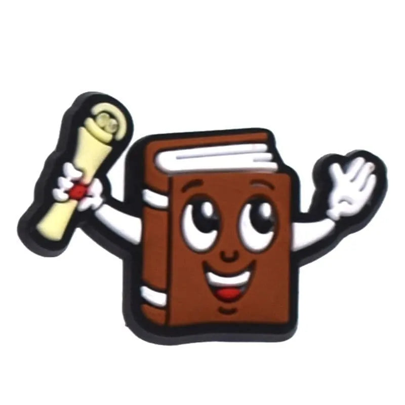 Happy Book Shoe Charm