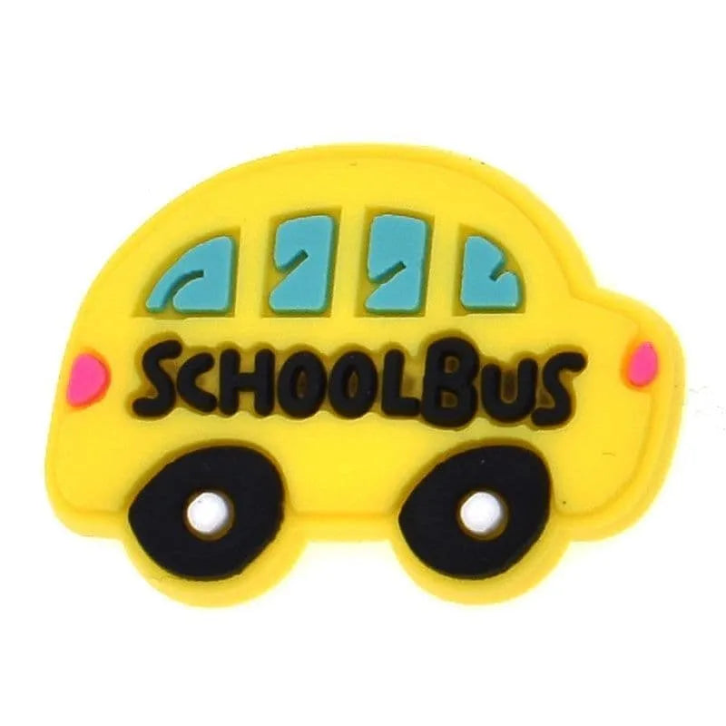 School Bus Shoe Charm