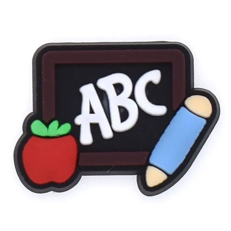 Abc Chalkboard Shoe Charm