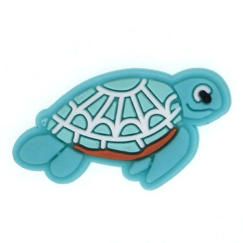 Turtle Blue Shoe Charm