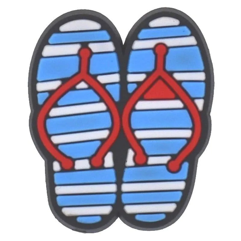 Blue Flipflops Shoe Charm