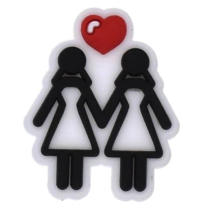 Women In Love Shoe Charm