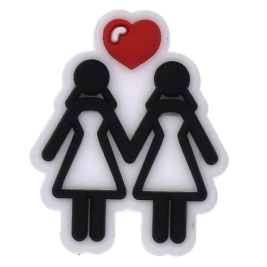 Women In Love Shoe Charm