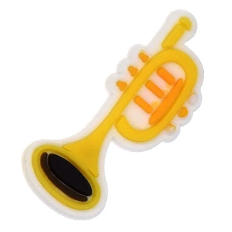 Yellow Trumpet Shoe Charm