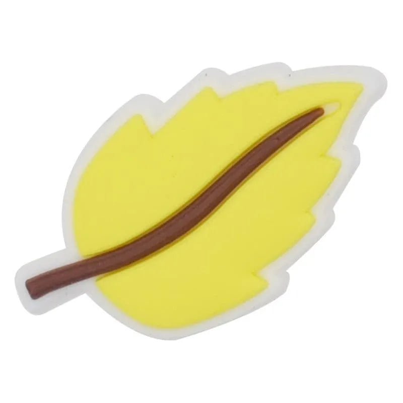 Yellow Leaf Shoe Charm