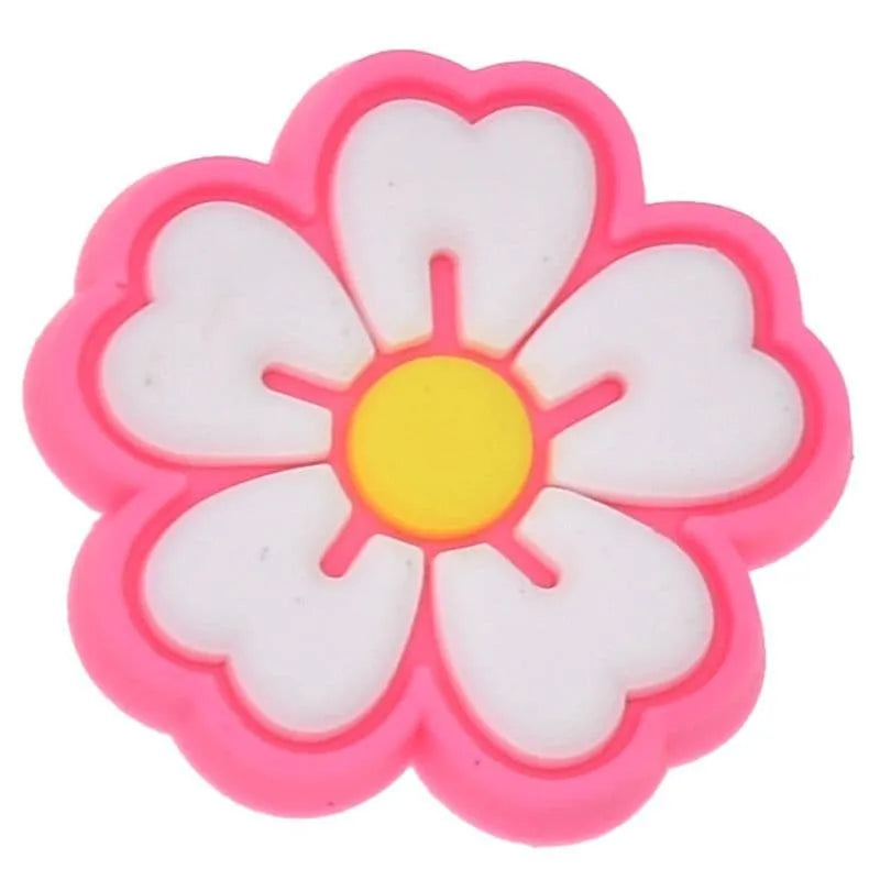 Yellow/White/Pink Petals Shoe Charm