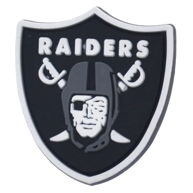 Las Vegas Raiders Football Team Badge Logo Shoe Charm