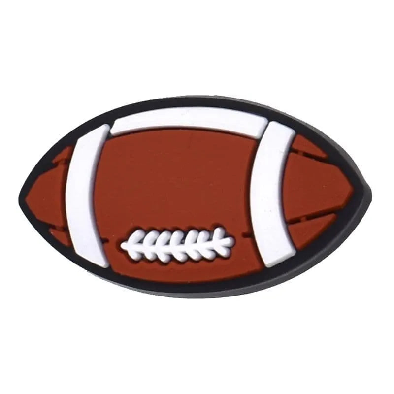 Wilson Ball Football Badge Logo Shoe Charm
