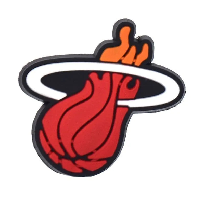 Miami Heat Basketball Team Badge Logo Shoe Charm