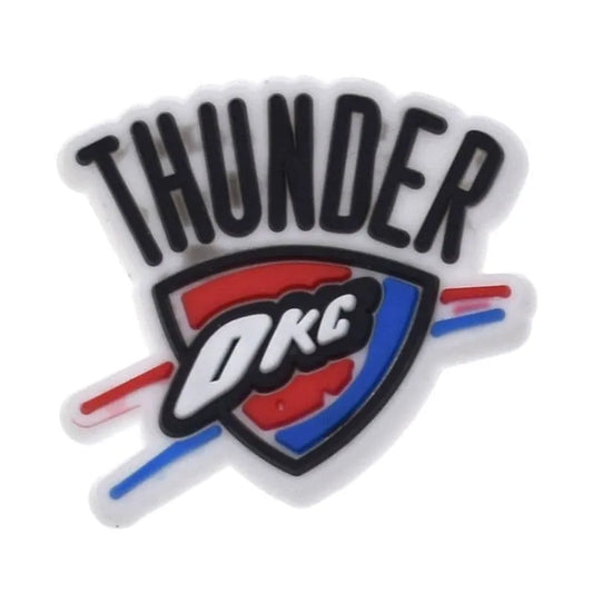 Thunder Okc Basketball Team Badge Logo Shoe Charm