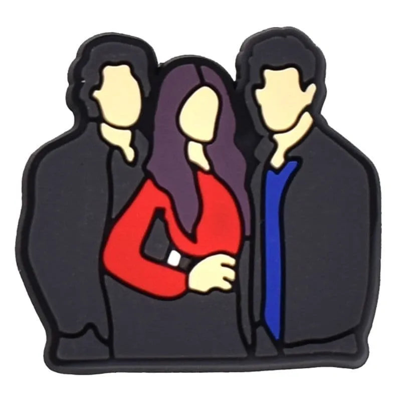 Elena, Stefan, Damon Characters Shoe Charm