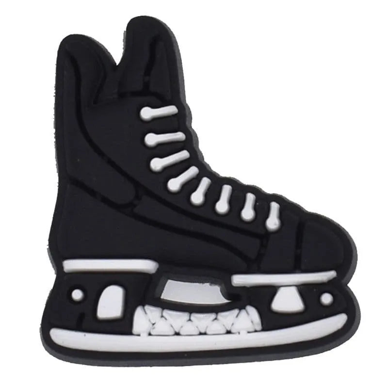 Ice Boot Skate Black Shoe Charm