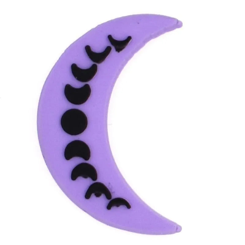 Purple New Moon Shoe Charm