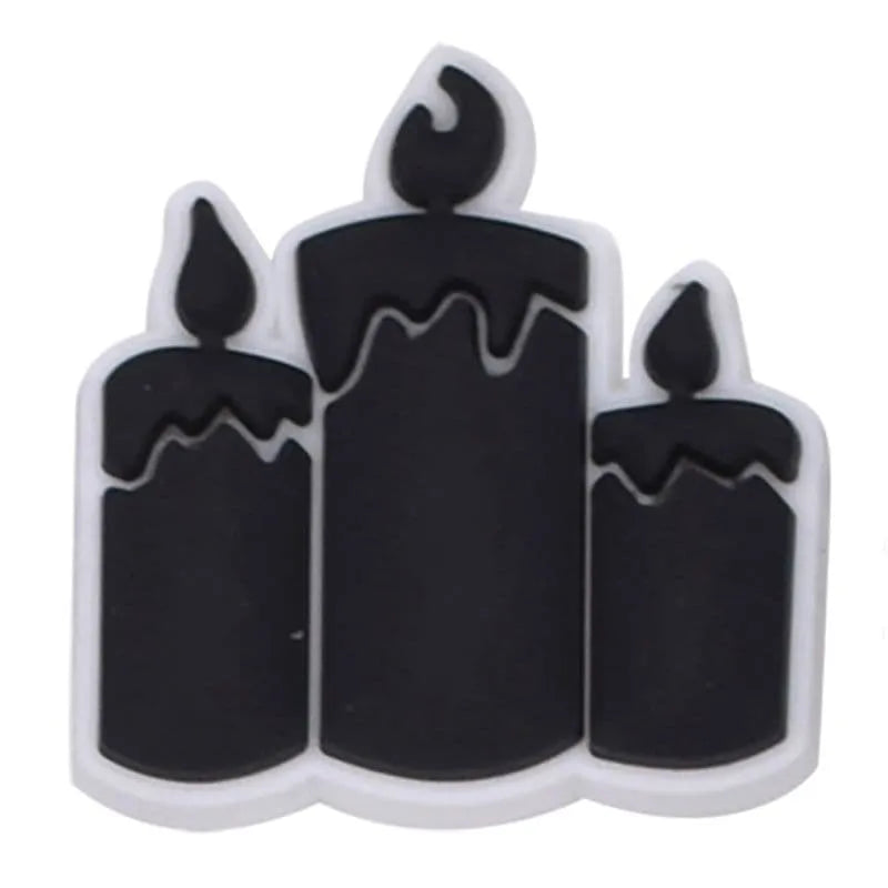 Black Candles Shoe Charm
