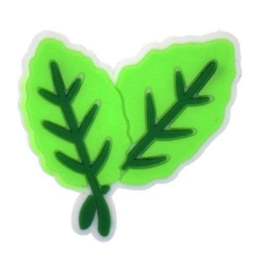 Two Leaves Shoe Charm