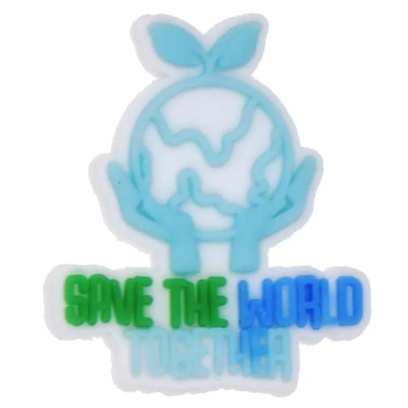 Save The World Shoe Charm