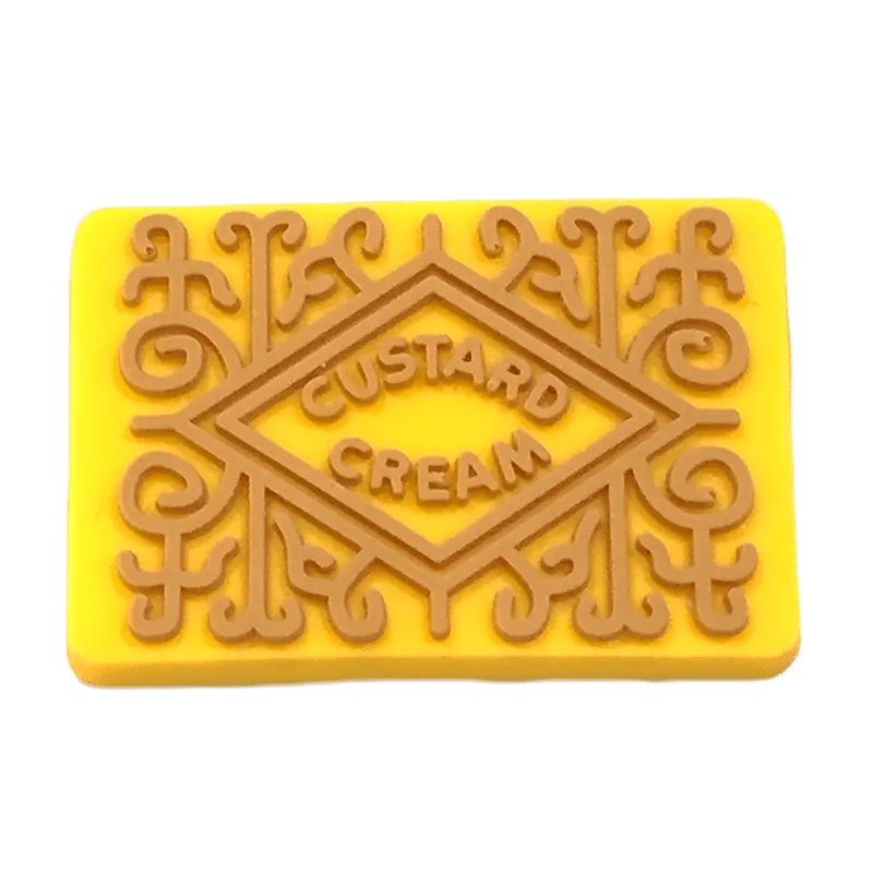 Custard Cream Biscuits British Food Shoe Charm