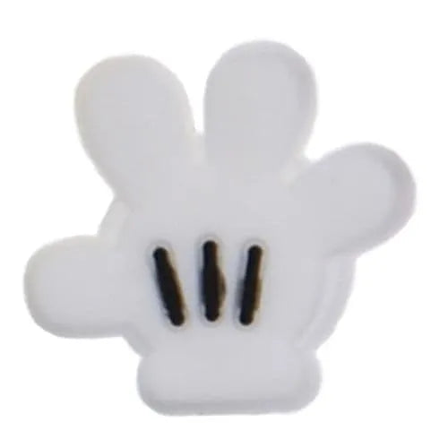 Mickey'S Glove Closed Fingers Shoe Charm