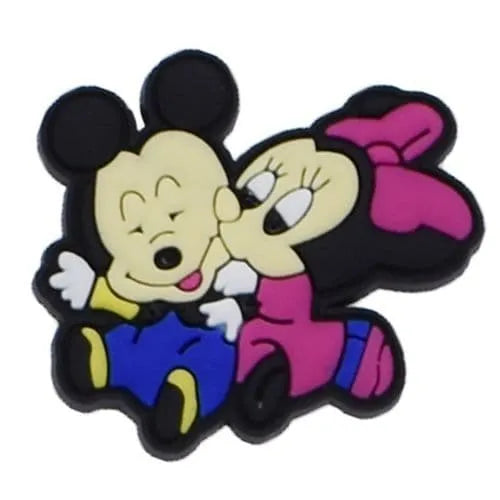 Baby Minie Kisses Mickey Shoe Charm