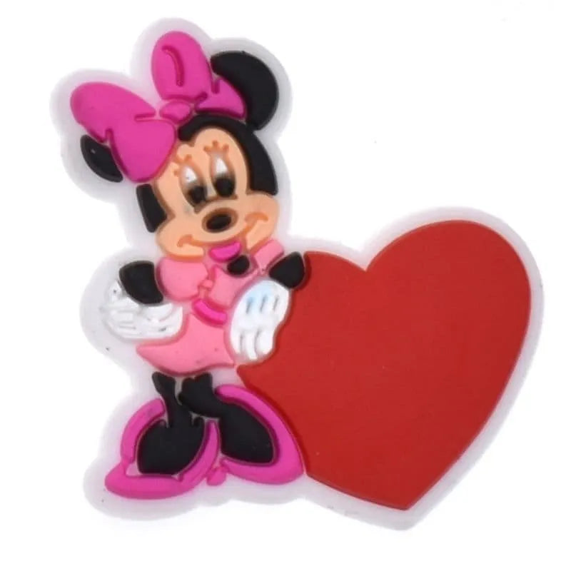 Minnie Mouse Big Red Heart Shoe Charm