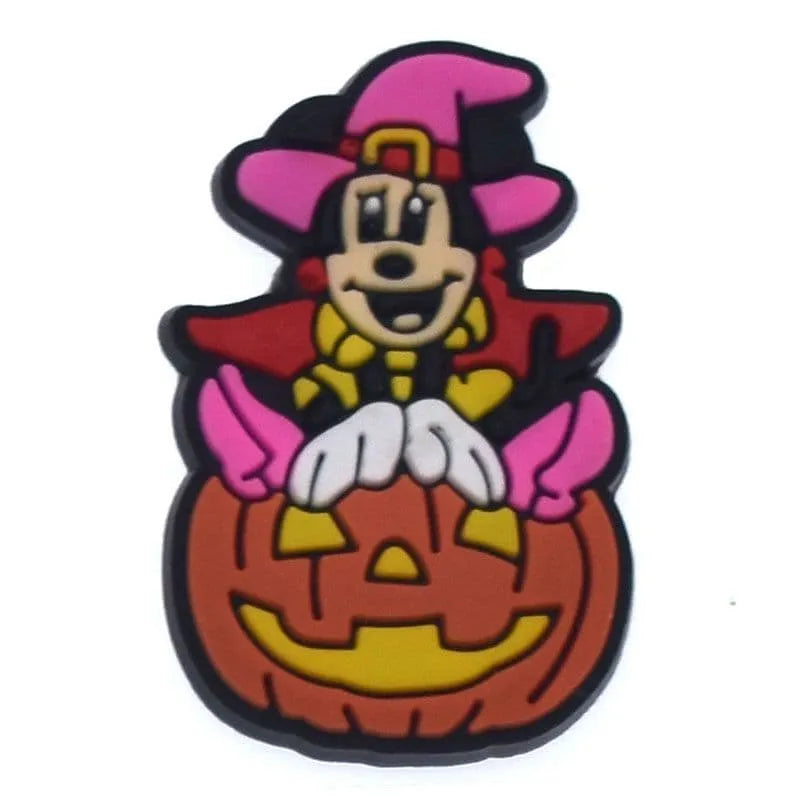 Wizard Mickey On Pumpkin Shoe Charm
