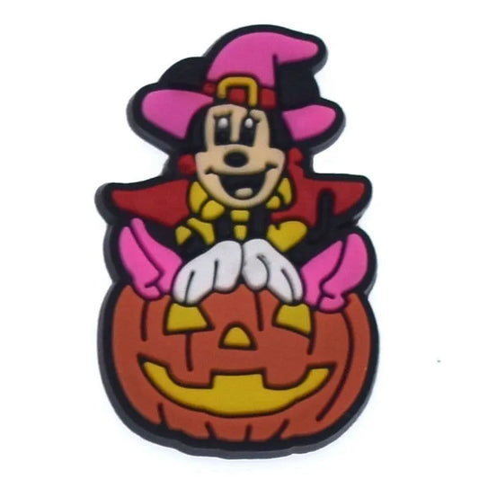 Wizard Mickey On Pumpkin Shoe Charm