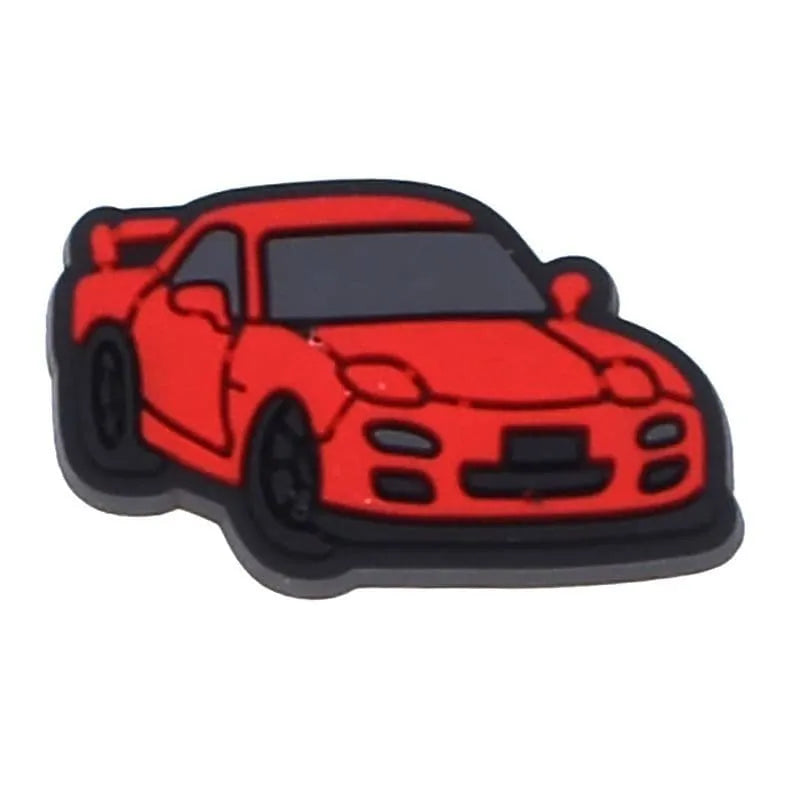 Red Coupe Car Shoe Charm