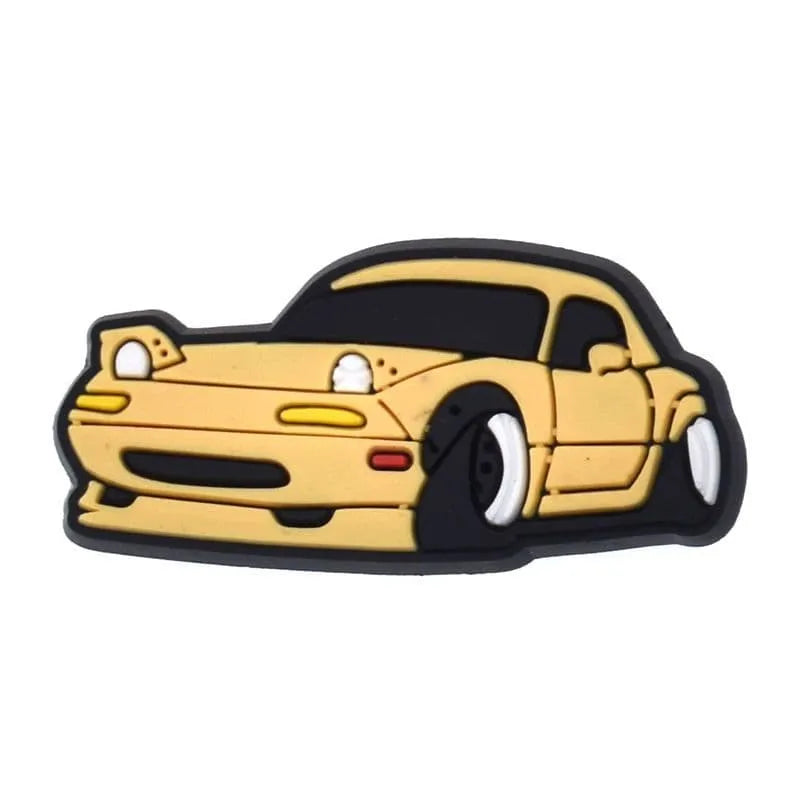 Yellow Maxda Mx-5 Coupe Shoe Charm