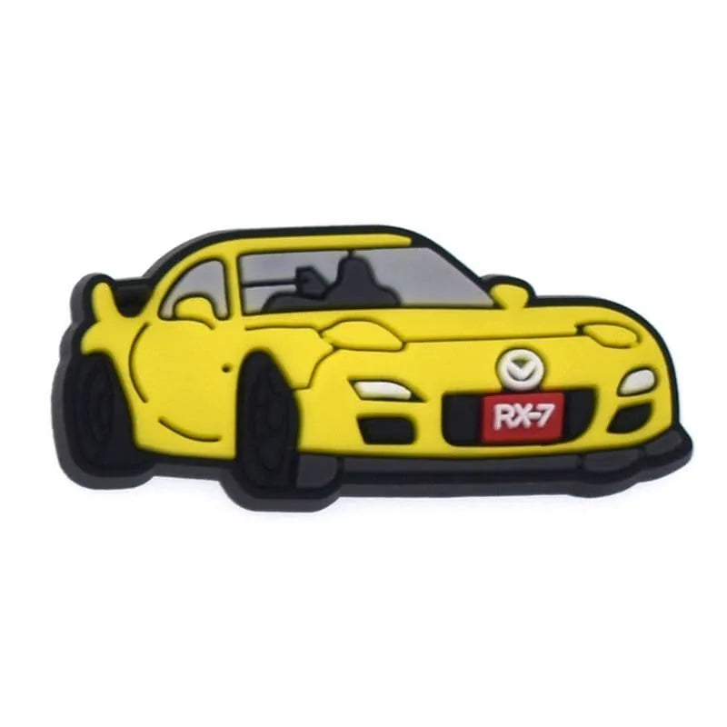 Yellow Coupe Shoe Charm