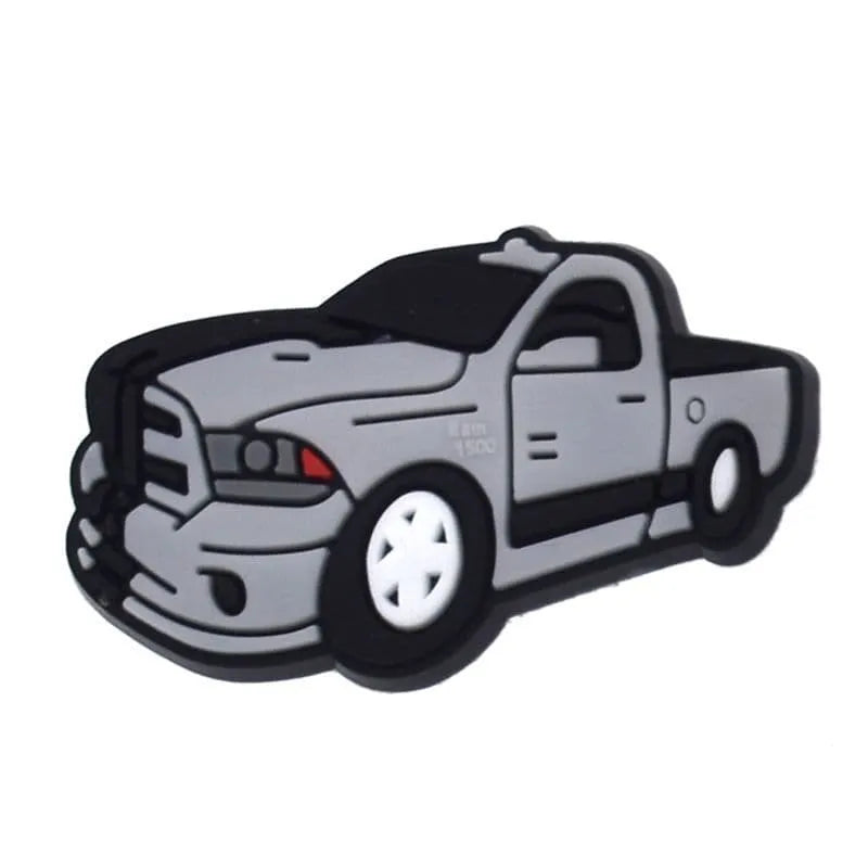 Grey Pickup Shoe Charm