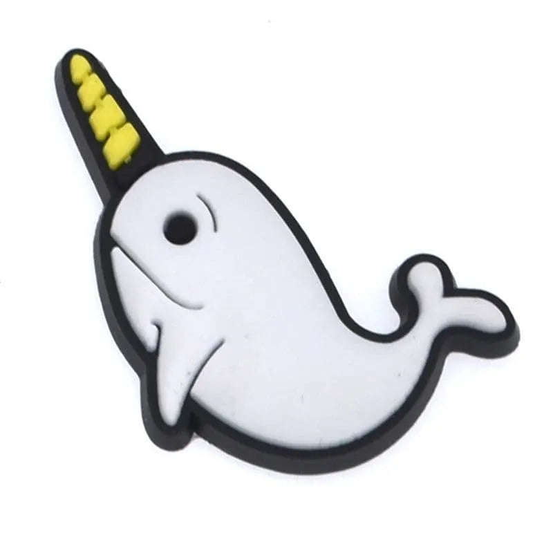 Narwhal Fish Shoe Charm