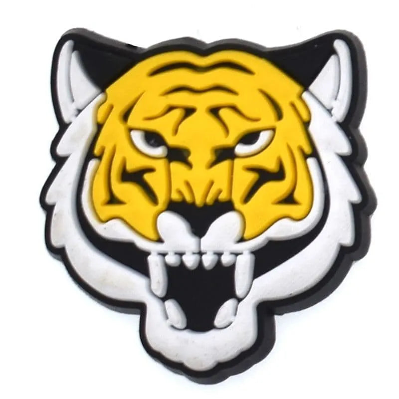 Tiger Head Shoe Charm