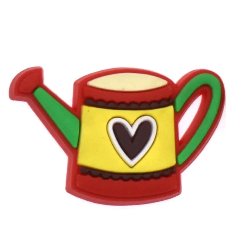 Watering Can With Heart Shoe Charm