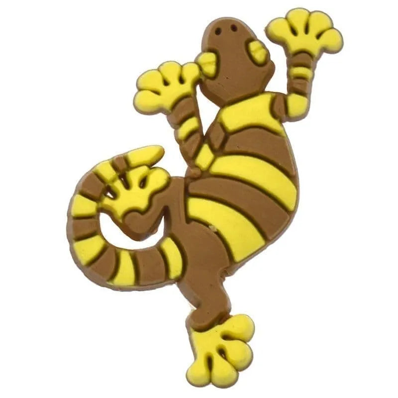 Yellow/Brown Lizard Shoe Charm