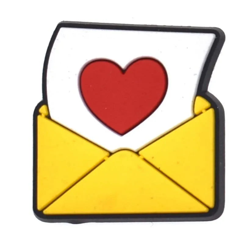 Love letter shoe charm