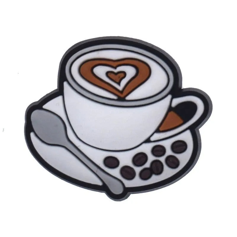 Latte Coffee Shoe Charm