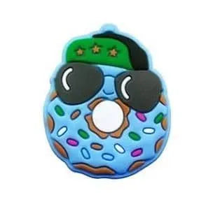 Blue Sprinkle Donut Shoe Charm